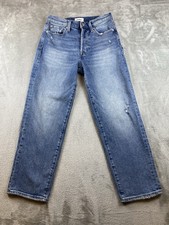 Pistola Jeans Women  s 27 Light/Med Wash Button Fly Straight Leg