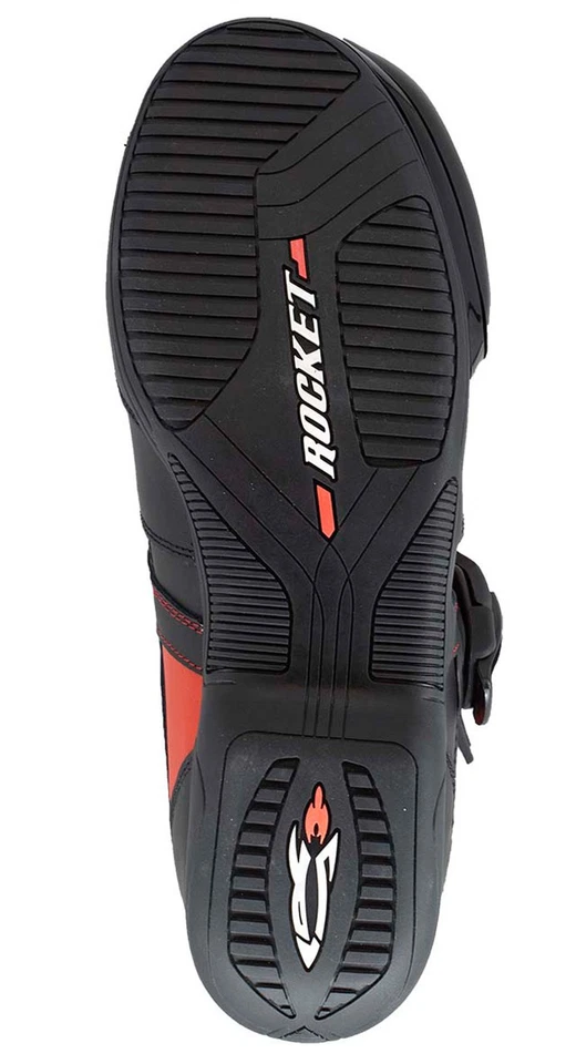 Botas de motocicleta Joe Rocket Sector para hombre negras/rojas 10 EE. UU. Foto 4 de 4