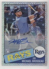 2020 Update Silver Pack 1985 Topps Chrome Baseball Michael Brosseau Auto 0bt4