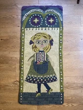 VINTAGE MID CENTURY MODERN EVELYN ACKERMAN ERA INDUSTRIES TAPESTRY WALL HANGING