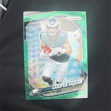 Panini Prizm Green Prizm Cooper Dejean Philadelphia Eagles Football Card