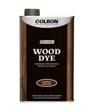 Colron Wood Dye 500ml Jacobean Dark Oak for Staining Interior Wood Finish