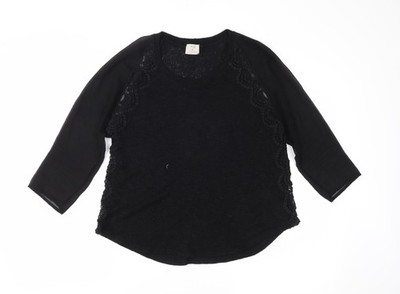 Schwarzer Pullover Pulli Damen UK Größe M Pins & Needles