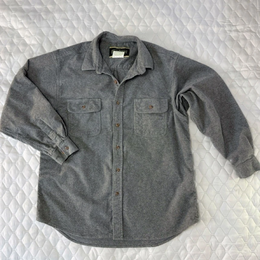 Field & Stream Flannel Shirt Mens XL Grey Good Heavyweight Cotton Button Down
Opens in a new window 
