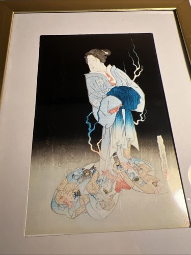Bellissima stampa artistica giapponese incorniciata - Foto 2 di 2