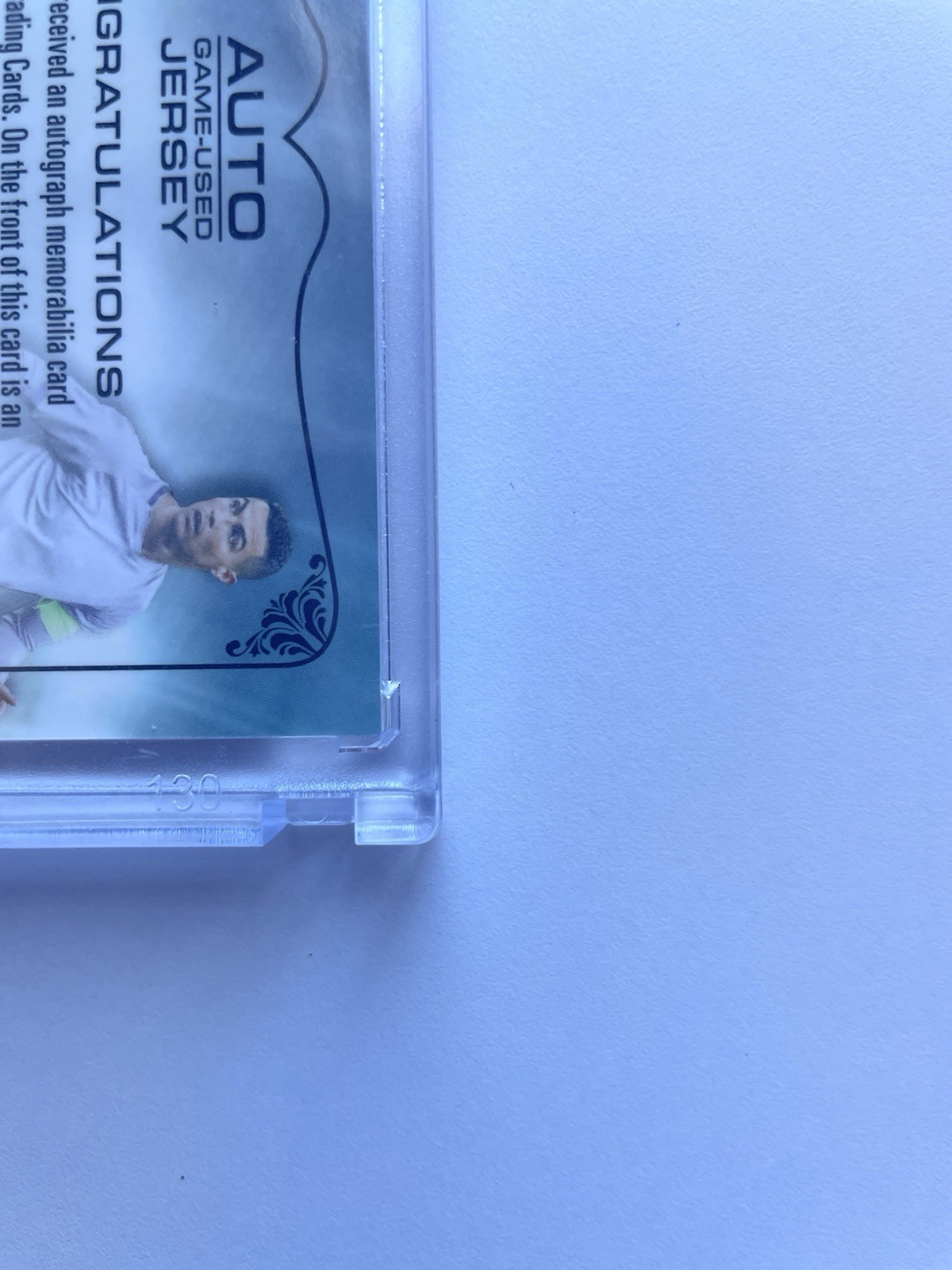 2022 Leaf Ultimate Soccer Cristiano Ronaldo Game Used Jersey Swatch & Auto /12 view 7