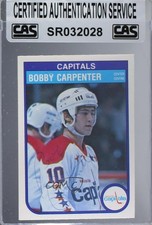 CAS Certified 1982-83 O-Pee-Chee Bob Carpenter #361 Sealed Auto gr9