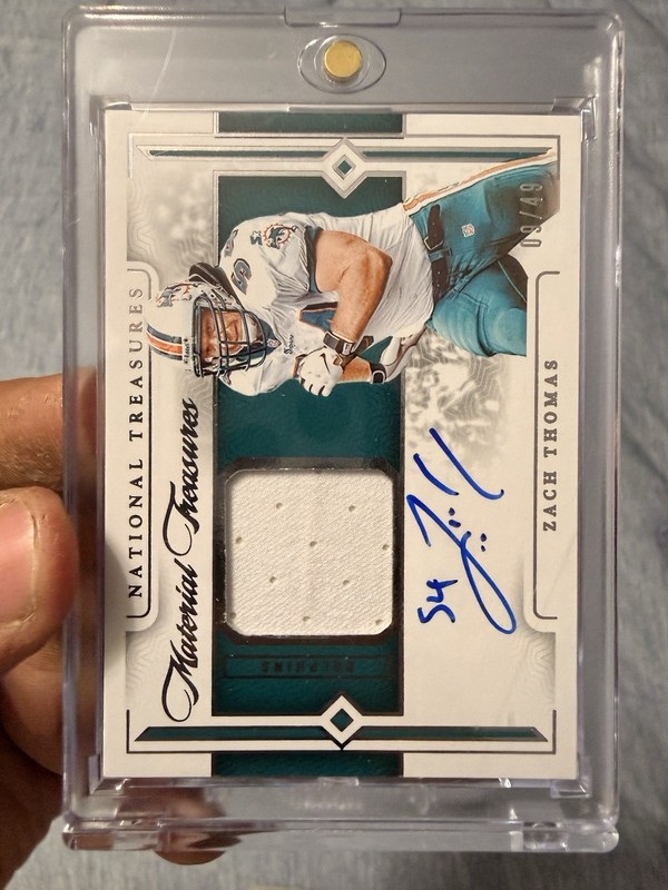 2023 Panini National Treasures Zach Thomas Patch Auto /49