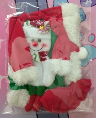 Weihnachtsoutfit für kleine Yosd Puppen (z.B. Big Fish Body, 9-10'' Kopf)