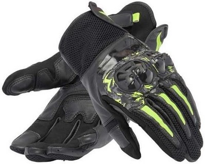 DAINESE Motorradhandschuhe DAINESE MIG 3 LEDER UNISEX schwarz neongelb
