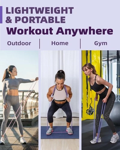 Pull Up Bands, Fitense Resistance Bands Set with Door Anchor - Picture 5 of 5