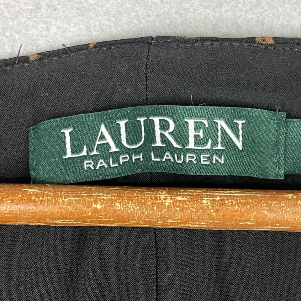 Lauren Ralph Lauren Animal Print Dress Womens Size 12 Faux Wrap Midi Slinky - Image 2 of 4