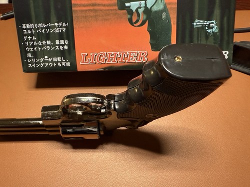 Colt Python 357 Gun Pistol Jet Torch Lighter 1:1 Scale Full Metal Quality Rare - Bild 19 von 19