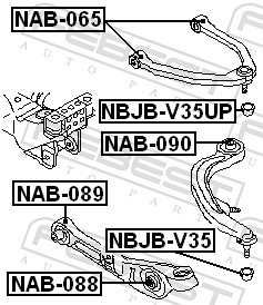 ✅Fits FEBEST NBJB-V35UP FRONT SPHERICAL SUPPORT COVER DŹWIGNNISSAN 3 ⭐UK Seller⭐