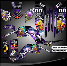 Yamaha Raptor 660 660R graphics kit decals stickers ATV 2001-2005