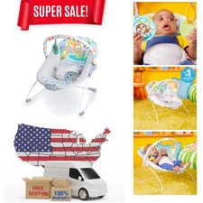 Soothing Vibrations Baby Bouncer Infant Seat - Safari Fun 0-6 , 20 lbs