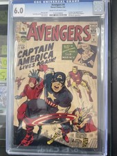 Avengers #4 (Marvel, 1964)CGC 6.0 First Silver Age Appearance of Captain America
