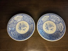 2 Spode Blue Room Collection - Floral - Ascot Coupe Cereal Bowls
