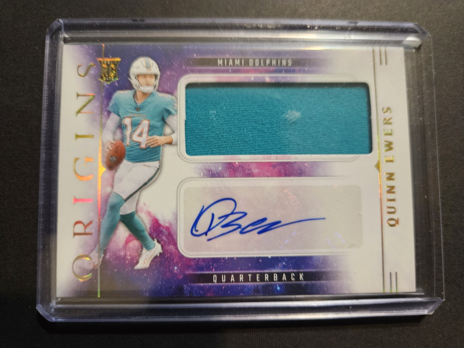 2025 Panini Origins Quinn Ewers Rookie Auto RPA! 🔥 #RJJ-QES RC Dolphins 🐬