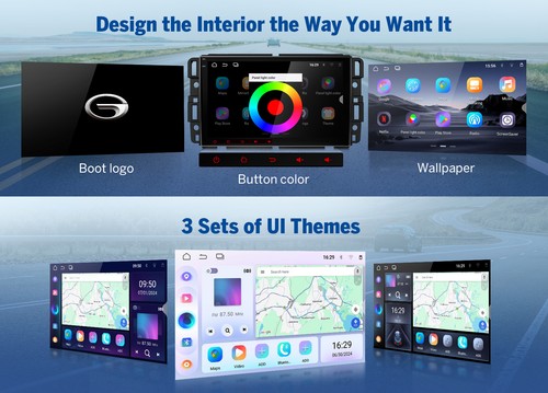For GMC Yukon Sierra Acadia 8" Android 14 Car Radio Stereo GPS Navi CarPlay DSP - Picture 15 of 23