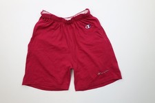 Vtg 90s Champion Mens L Faded Spell Out Above Knee Heavyweight Shorts Fuchsia