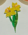 Erstwilder Garden Goddess Daffodil Brooch - 2019 In Full Bloom - NIB