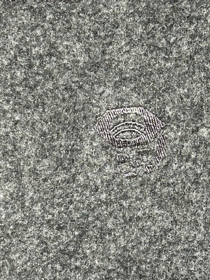 Mountain Hardwear 套衫男式中号灰色羊毛混纺四分之一拉链户外美国 — 第 2/4 张图片