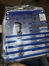Face Shield Splash Protection Shield, Qty 100.New and Unopened