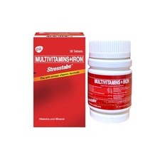 STRESSTABS - Multivitamins  Iron - Anti Stress Vitamin Formula 30 Tablets