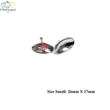 Corneal Eye Shield Stainless Steel Small Size Laser Eye Protector 2 Pairs Set