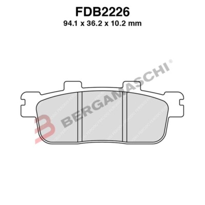 CP Beläge Bremsbeläge Bremsen Ferodo Hinten TGB X Motion Efi 300 2010>2012