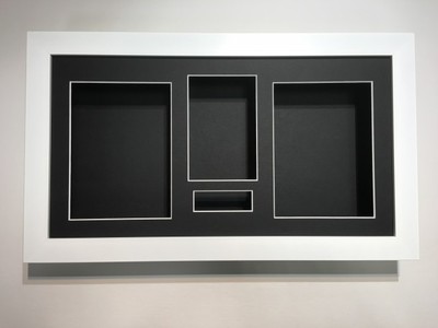 3D Deep Display Box/Craft/Casting Frame White -Choose from 6 mount ...