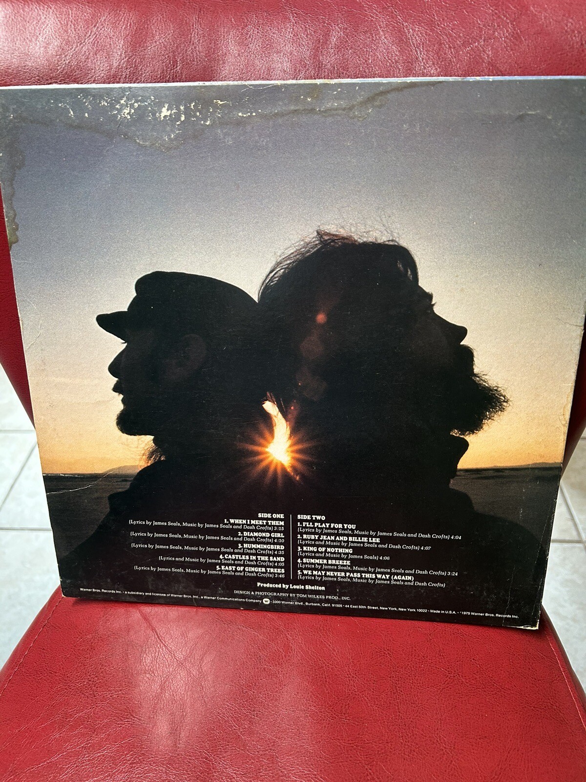 Seals and Crofts Greatest Hits Vinyl Record EX/VG+ Burbank Labels