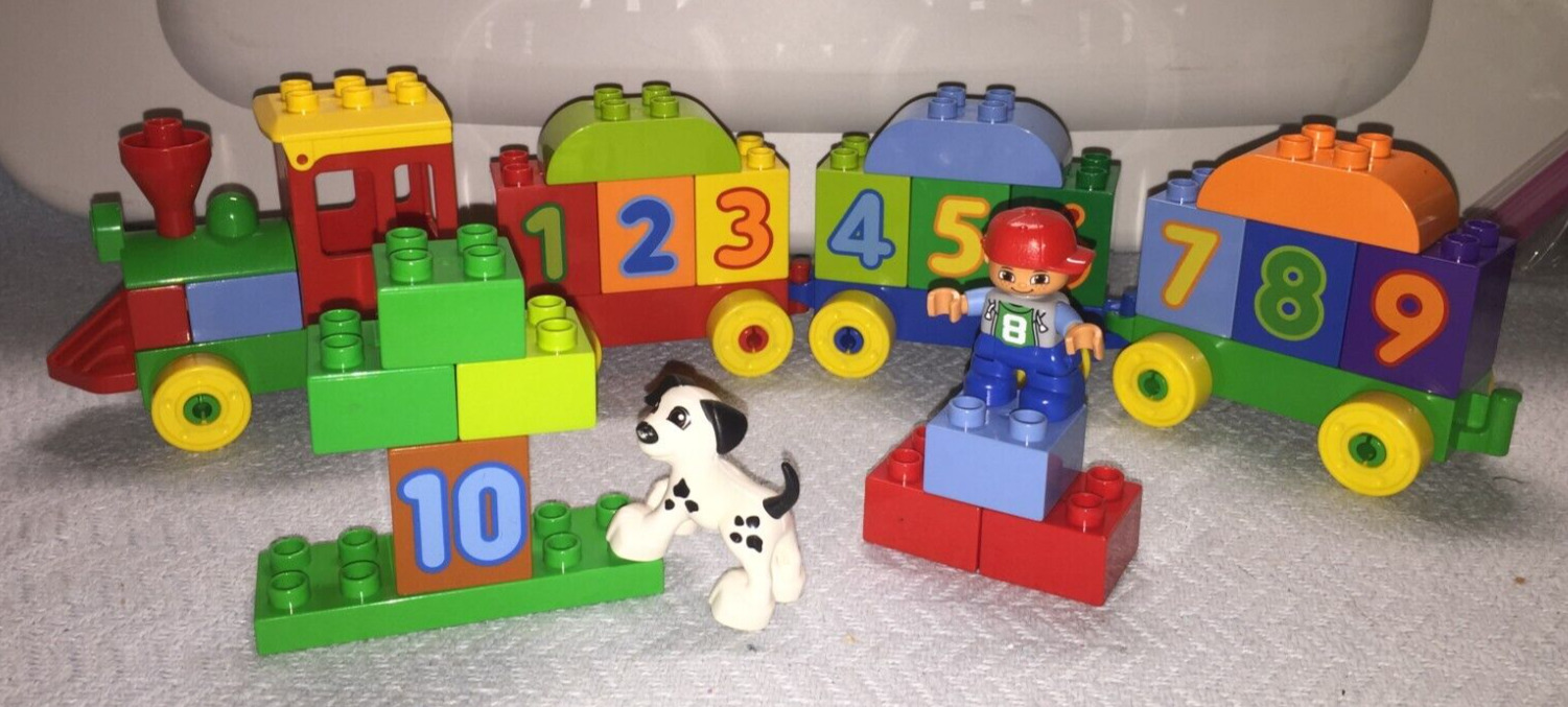 Lego Duplo Number Train #10558 Little Boy Dog Retired 2013