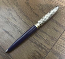 S.T.Dupon Liberte fire head Purple/Brass natural lacquer Ballpoint Pen (No Box)
