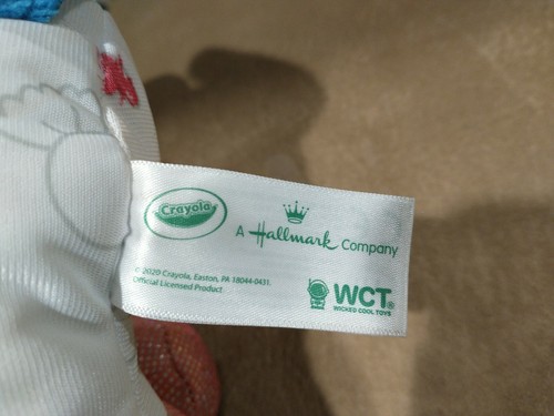 Crayola Hallmark Deluxe 12" Color 'N Plush Unicorn - Draw, Wash and Reuse  - Picture 6 of 6