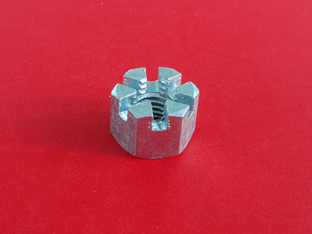 CASTLE NUT 8MM • NOS M8-1.25p Vintage Kawasaki Honda Suzuki Yamaha