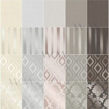 Image of FINE DECOR QUARTZ WALLPAPER - METALLIC / STRIPE / GEOMETRIC