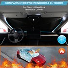 Car Front Windshield Sun Visor Shade Umbrella Foldable Window Sunshade Cover AUS