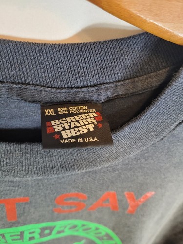 Just Say Know More Pro-Marihuana Shirt Screen Stars Gr. XXL doppelseitig hergestellt in den USA - Bild 3 von 7