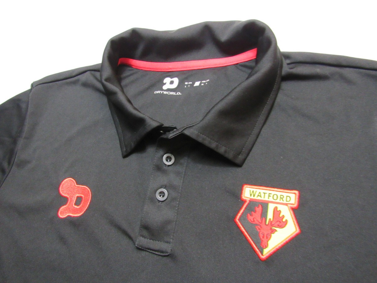 WATFORD FC polo jersey shirt Dryworld 2016-2017 The Hornets adult