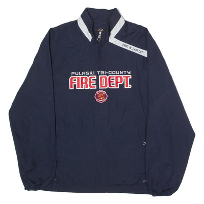 X-GRAIN Pulaski Tri-County Fire Dept. Herren Pullover Jacke Blau USA M