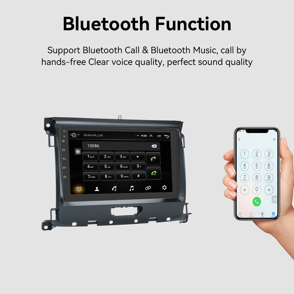 For Ford Ranger 2016-2019 Stereo Radio 9 inch Android 15 GPS Navigation ...