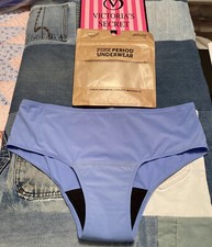Victoria s Secret s PINK NWT Menstrual/Period Panty Hipster Style Blue L