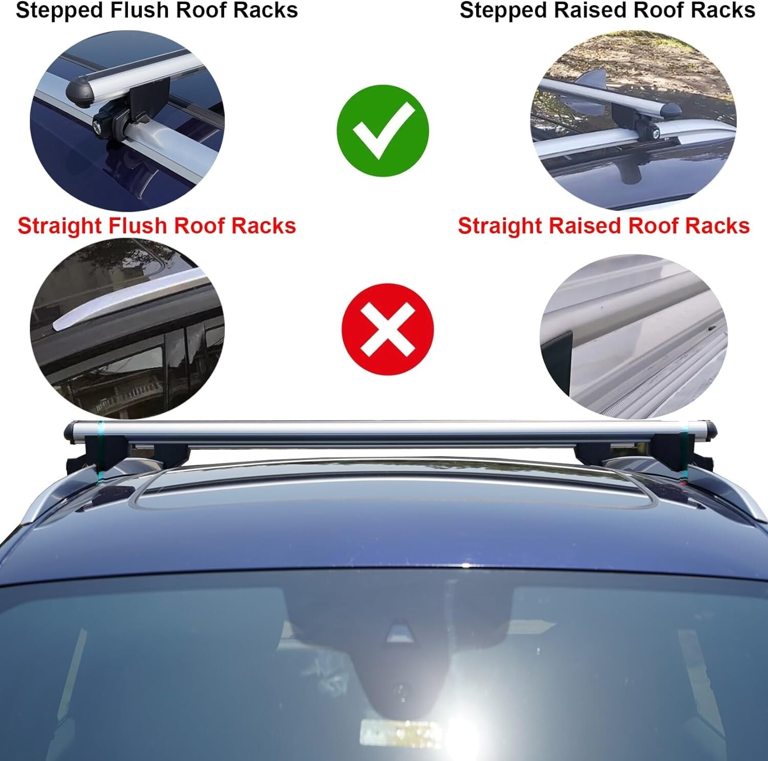 Roof Racks Cross Bars Black Aluminum For Mazda CX 5 2018 Onwards