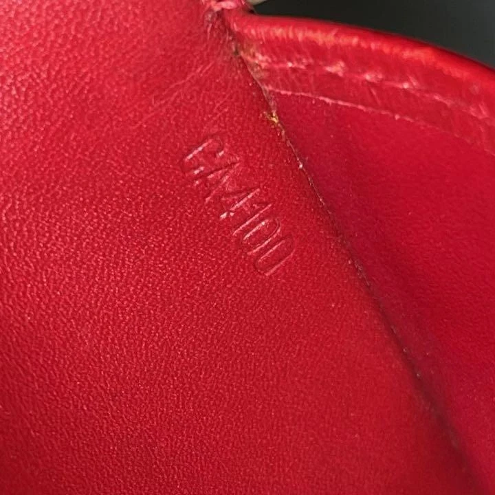 LOUIS VUITTON（LV） Buone condizioni cover notebook Louis Vuitton vernice rossa 14