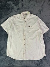 Vintage Carhartt Rugged Outdoor Wear Shirt XL Beige Button-Down Workwear Utility