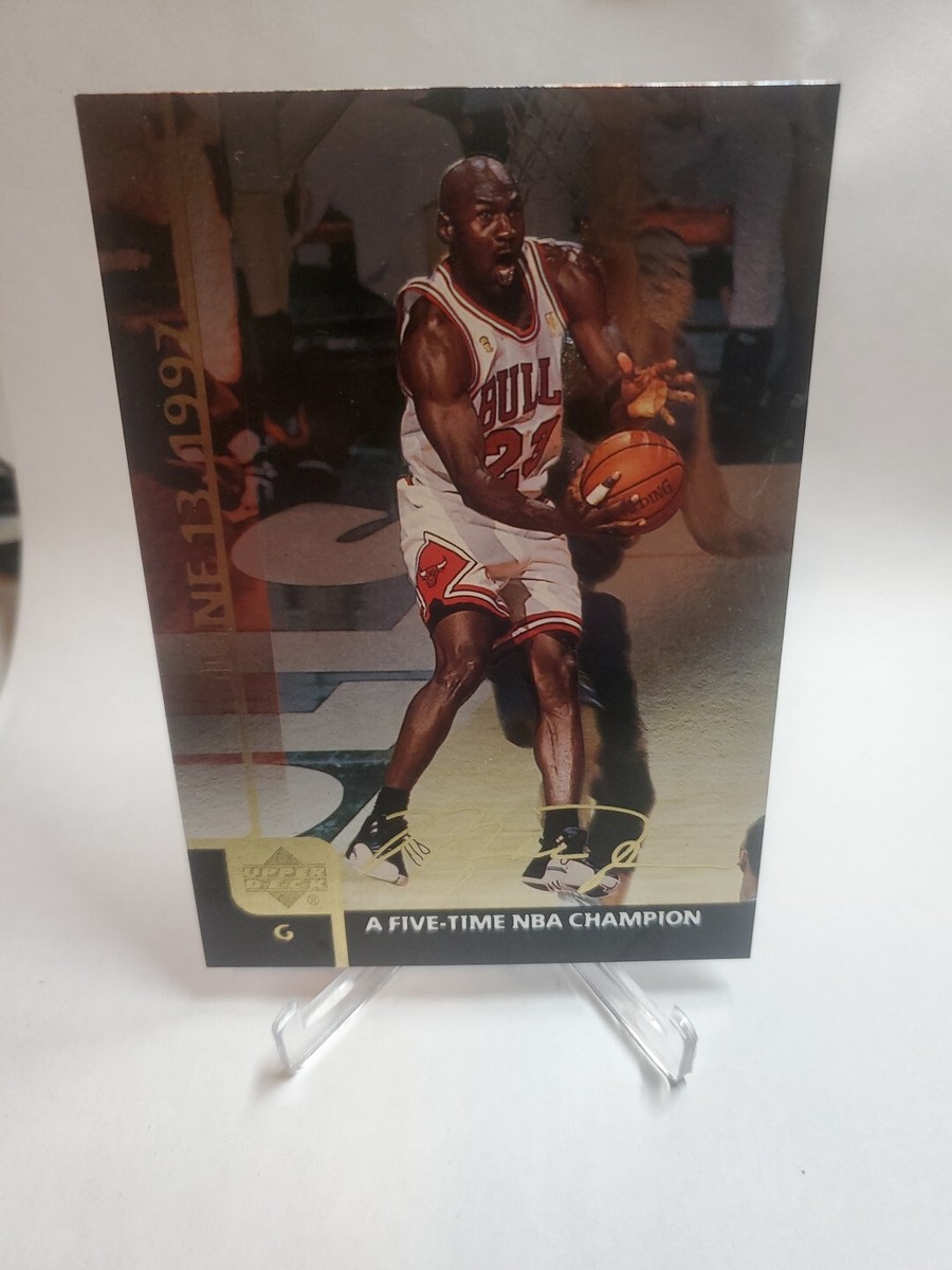 1999 Upper Deck #MJ5 June 13 1997 A Five-Time NBA Champion