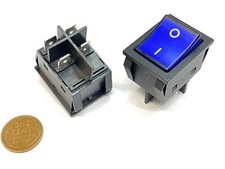 2 Pieces Blue 4 pin kcd4 30a rocker switch on off 12v 125v 250v kcd2-201n-B  B5