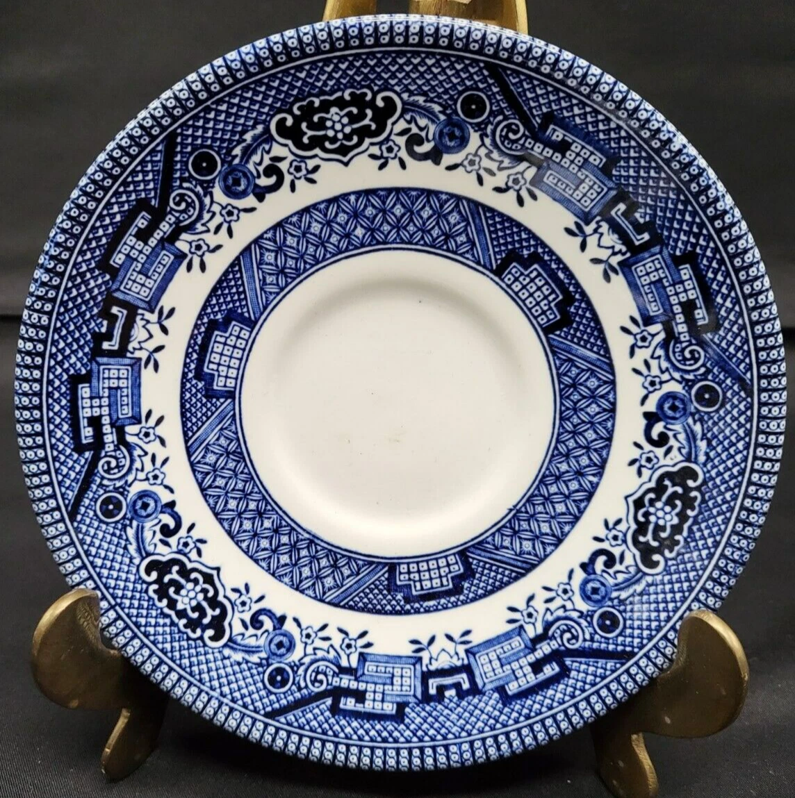 Churchill blue top willow dishes